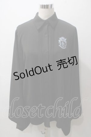 画像: NieR Clothing / 着物袖風シャツ  黒 Y-25-05-19-073-PU-BL-SZ-ZY