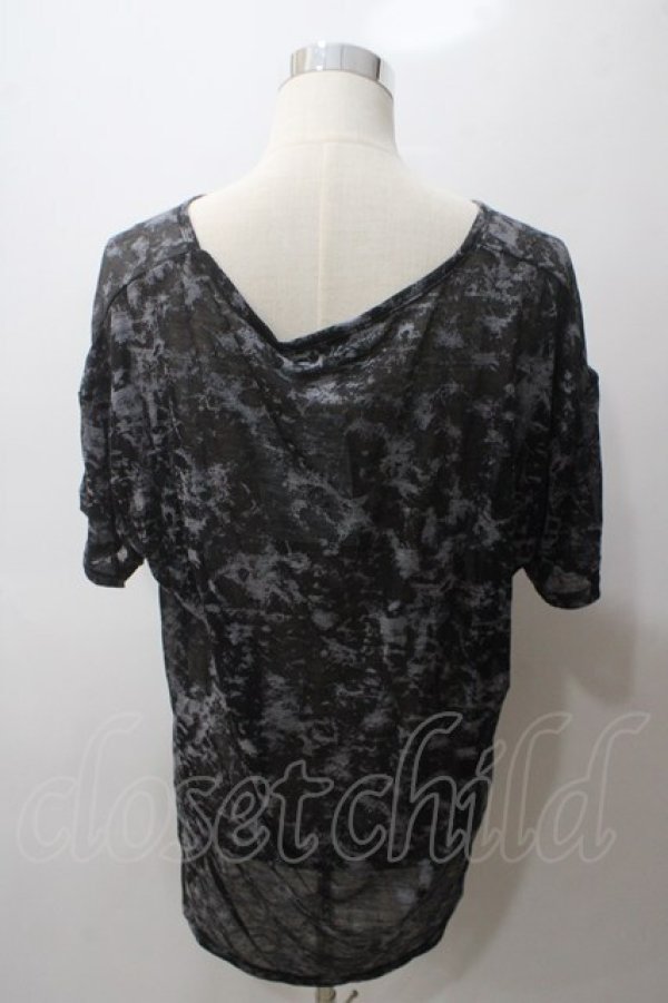 画像2: PEACE NOW / ラメptタイダイトップス M 黒×グレー Y-25-05-19-080-PU-TO-SZ-ZY (2)