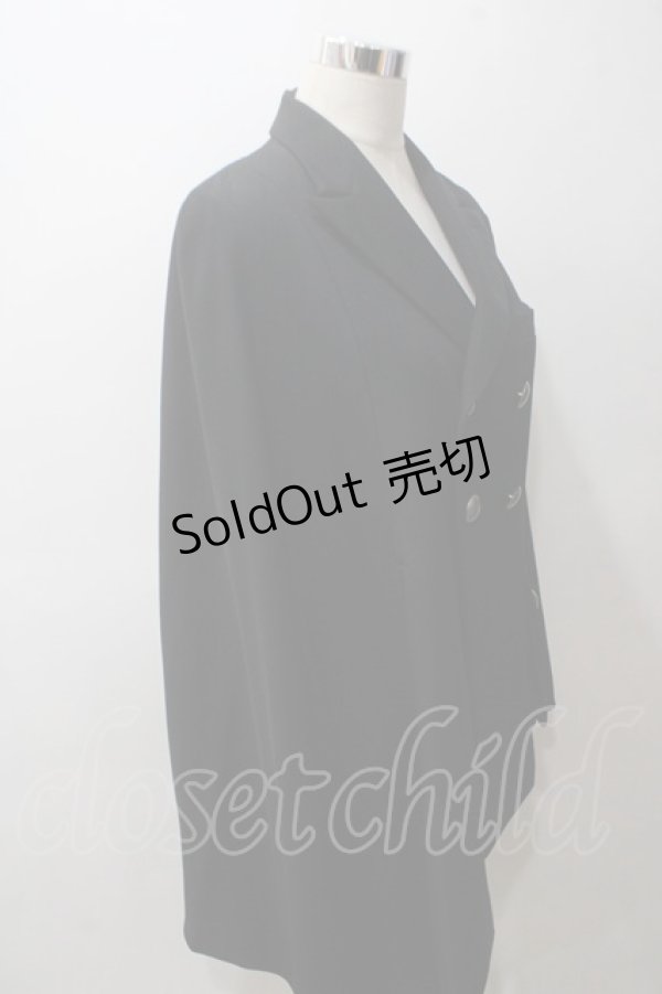 画像4: BPN FOR MEN / アシンメトリー ケープジャケット M 黒 Y-25-05-19-081-GO-JA-SZ-ZT108 (4)