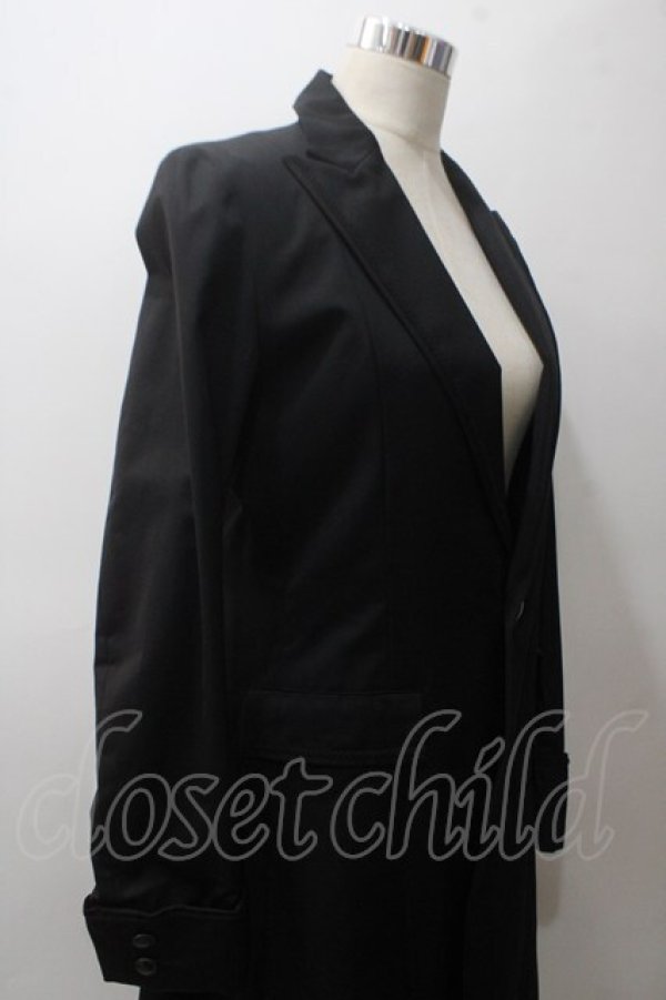 爆買い 英語 BPN FOR Y-25-05-19 黒 M バックプリーツロングジャケット / MEN パンツ
