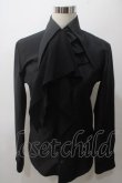 画像1: BPN FOR MEN / ジャボ付きブラウス M 黒 Y-25-05-19-083-GO-BL-SZ-ZY (1)