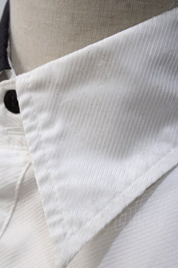 画像3: BPN FOR MEN / バイカラーシャツ M 白 Y-25-05-19-084-GO-BL-SZ-ZY (3)