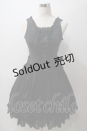 画像: ALICE and the PIRATES / ローズバックリボンジャンパースカート  黒 Y-25-05-19-094-PA-OP-SZ-ZY