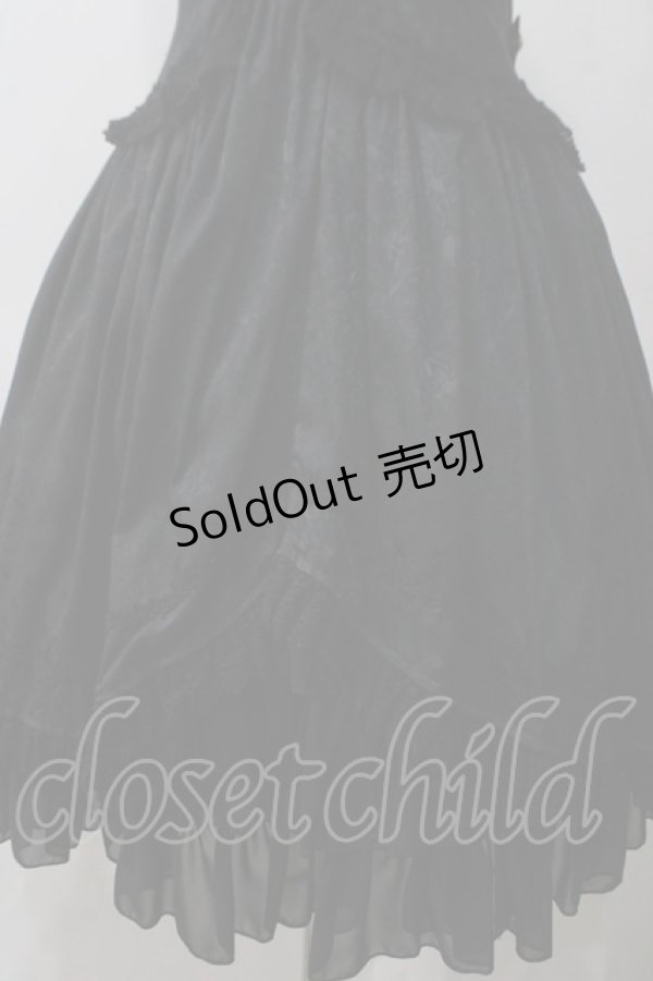 画像4: ALICE and the PIRATES / ローズバックリボンジャンパースカート  黒 Y-25-05-19-094-PA-OP-SZ-ZY (4)