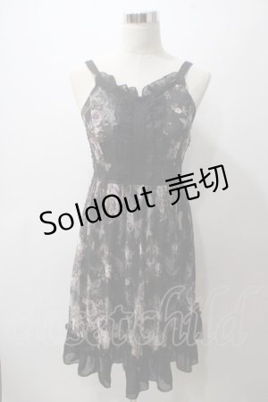 画像: axes femme / 蝶×薔薇ワンピース M 黒 Y-25-05-19-097-AX-OP-SZ-ZY