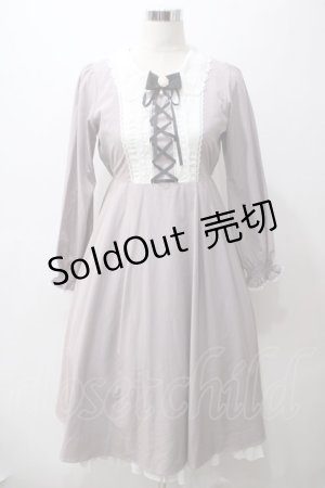 画像: axes femme kawaii / 襟デザインロング長袖ワンピース M ピンク Y-25-05-19-103-AX-OP-SZ-OS