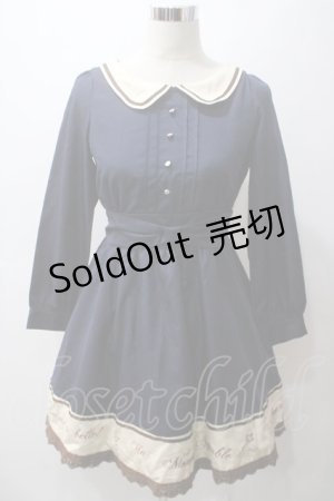 画像: axes femme / ワンピース M 紺 Y-25-05-19-106-AX-OP-SZ-ZT343