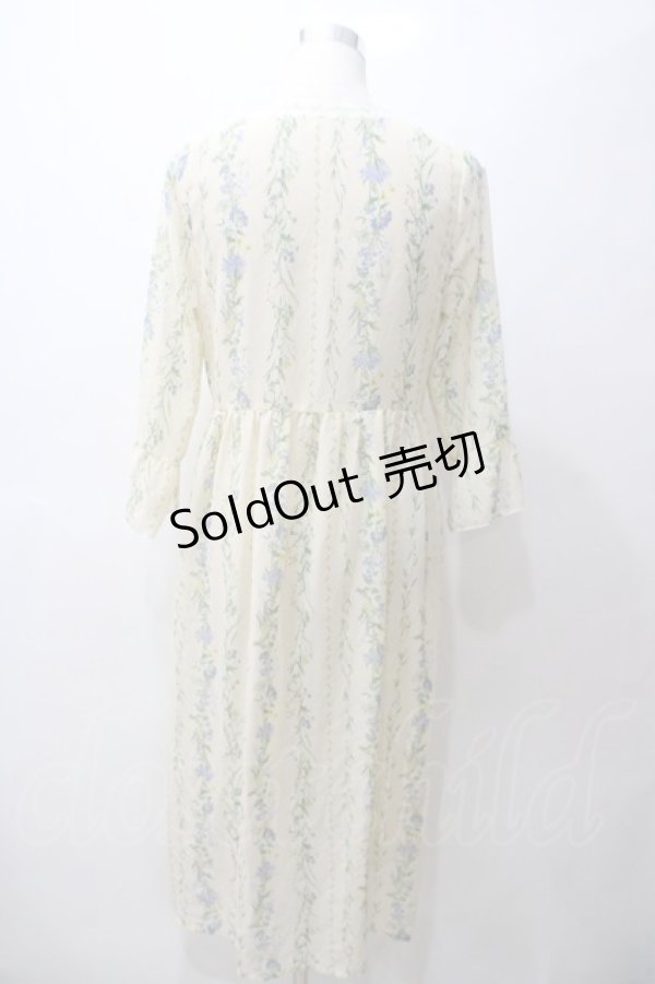 画像2: axes femme / 花柄シースルーロングカーディガン M イエロー Y-25-05-19-117-AX-TO-SZ-ZY (2)
