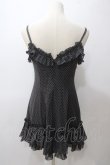画像2: EXCENTRIQUE / シフォン水玉ワンピース  黒 Y-25-05-19-123-EL-OP-SZ-ZY (2)