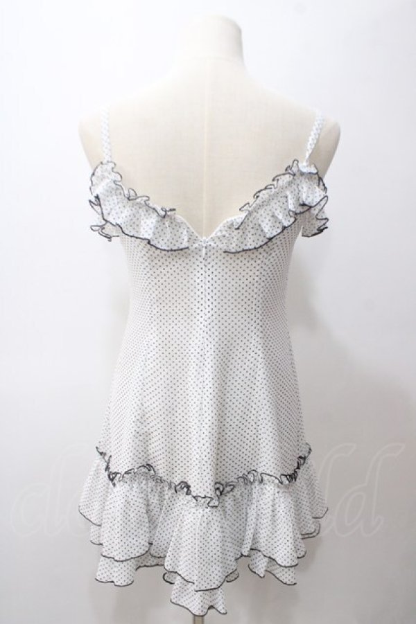 画像2: EXCENTRIQUE / シフォン水玉ワンピース  白 Y-25-05-19-124-EL-OP-SZ-ZY (2)