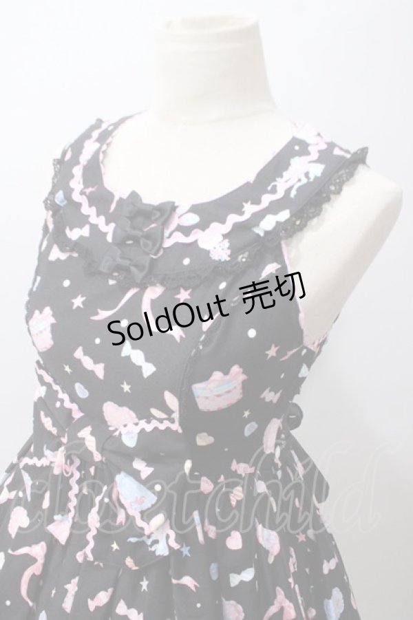 画像3: Angelic Pretty / ドリーミィドールハウスラウンドジャンパースカート  黒 Y-25-05-19-125-AP-OP-SZ-ZY (3)