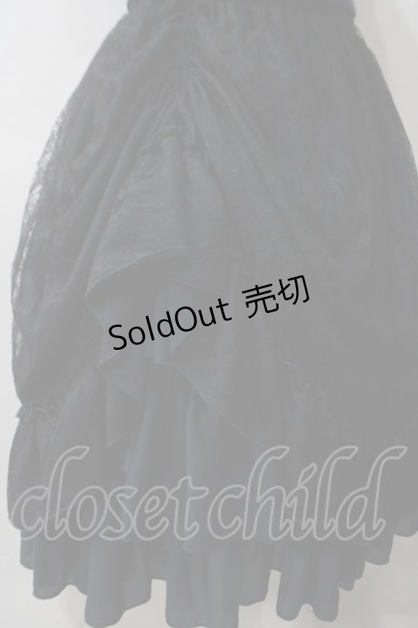 画像4: ATELIER PIERROT / Ruined castle dress　ドレス  ブラック×ネイビー Y-25-05-19-132-EL-OP-SZ-ZY (4)