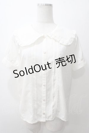 画像: axes femme POETIQUE / ビッグ襟デザインブラウス M 生成り Y-25-05-19-019-AX-BL-SZ-ZY