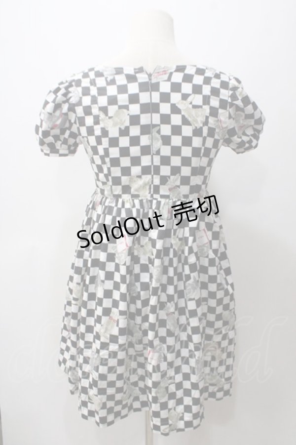 画像2: MILK / Milk Bunnyワンピース  黒ｘ白 Y-25-05-19-140-ML-OP-AS-ZY (2)