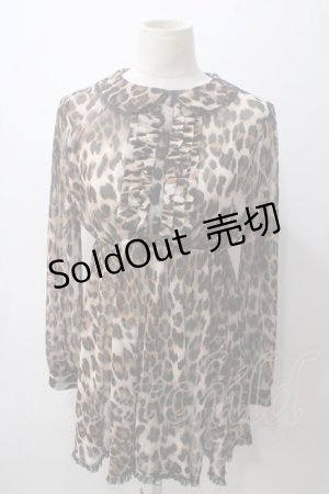 画像: E hｙphen WORLD GALLERY Bon Bon / レオパードシャツワンピース  ブラウン Y-25-05-19-144-LO-OP-AS-ZY