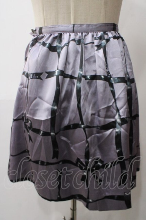 画像2: MILK / Cross Ribbonスカート  パープル Y-25-05-19-180-ML-SK-SZ-ZY (2)