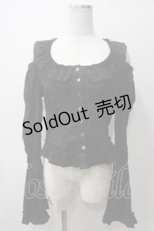 画像: BPN / 肩出しブラウス M 黒 Y-25-05-19-026-GO-BL-SZ-ZY