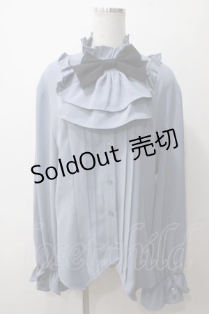 画像: 【SALE】Princess Chronicles / 薄花桜の貴公子のキャバリアブラウス 2XL サックス Y-25-05-19-029-PU-BL-SZ-ZT381