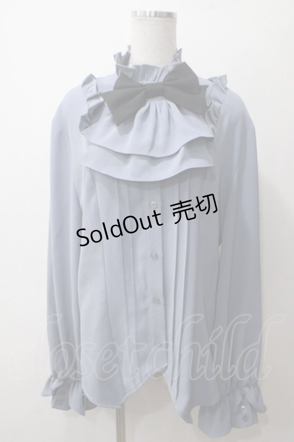 画像1: 【SALE】Princess Chronicles / 薄花桜の貴公子のキャバリアブラウス 2XL サックス Y-25-05-19-029-PU-BL-SZ-ZT381 (1)