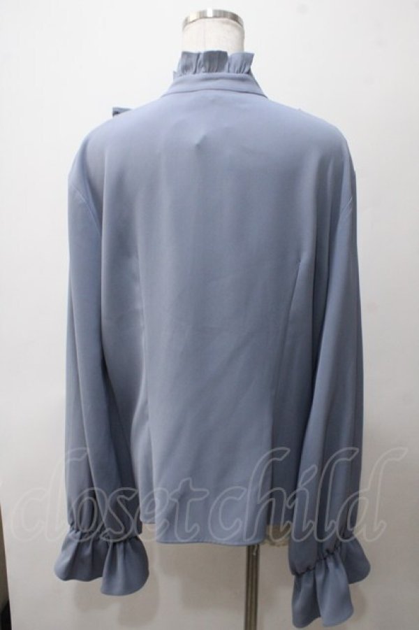 画像2: Princess Chronicles / 薄花桜の貴公子のキャバリアブラウス 2XL サックス Y-25-05-19-029-PU-BL-SZ-ZY (2)