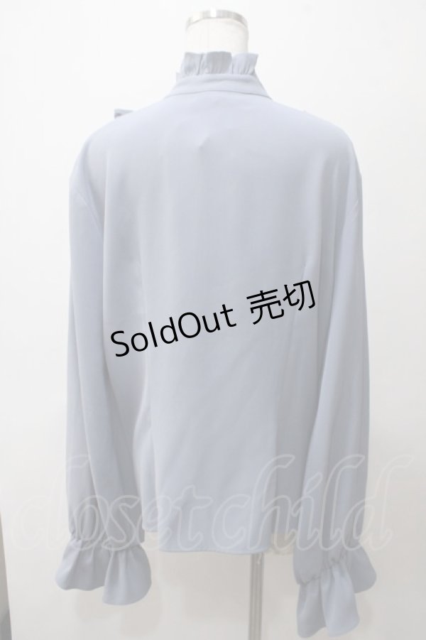 画像2: 【SALE】Princess Chronicles / 薄花桜の貴公子のキャバリアブラウス 2XL サックス Y-25-05-19-029-PU-BL-SZ-ZT381 (2)