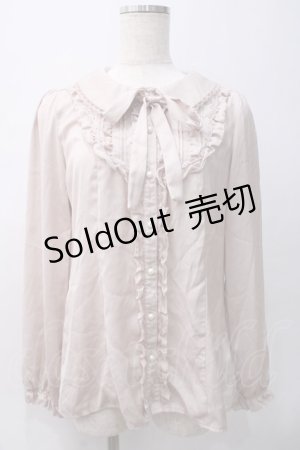 画像: axes femme / ヨーク切替フリルブラウス  ピンク Y-25-05-22-055-AX-BL-SZ-ZI