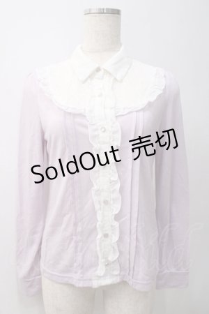 画像: axes femme / ヨーク切り替えブラウス風カットソー  ラベンダー Y-25-05-22-057-AX-TO-SZ-ZI