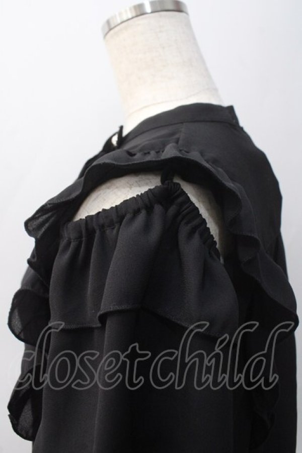 画像3: axes femme POETIQUE / 2wayボウタイブラウス M 黒 Y-25-05-22-067-AX-BL-SZ-ZY (3)