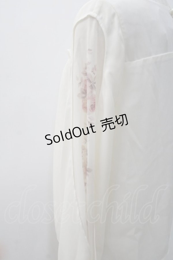 画像3: axes femme POETIQUE / 袖フラワーptシフォントップス M 生成り Y-25-05-22-073-AX-TO-SZ-ZI (3)