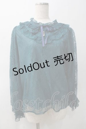 画像: axes femme / ローズレースフリルトップス F グリーン Y-25-05-22-077-AX-TO-SZ-ZY