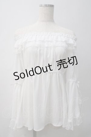 画像: axes femme kawaii / 2WAY姫袖ブラウス M 白 Y-25-05-22-084-AX-BL-SZ-ZY