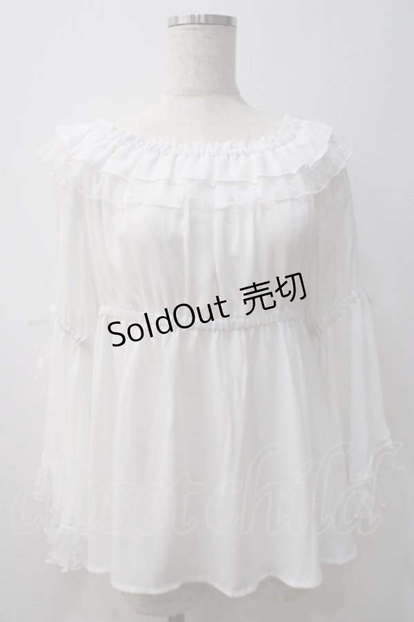画像3: axes femme kawaii / 2WAY姫袖ブラウス M 白 Y-25-05-22-084-AX-BL-SZ-ZY (3)