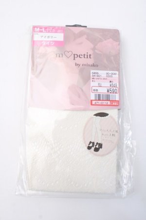 画像: m petit by misako / AMマーメイドレースタイツ M-L 濃白 Y-25-05-22-010-LO-ZA-SZ-ZY
