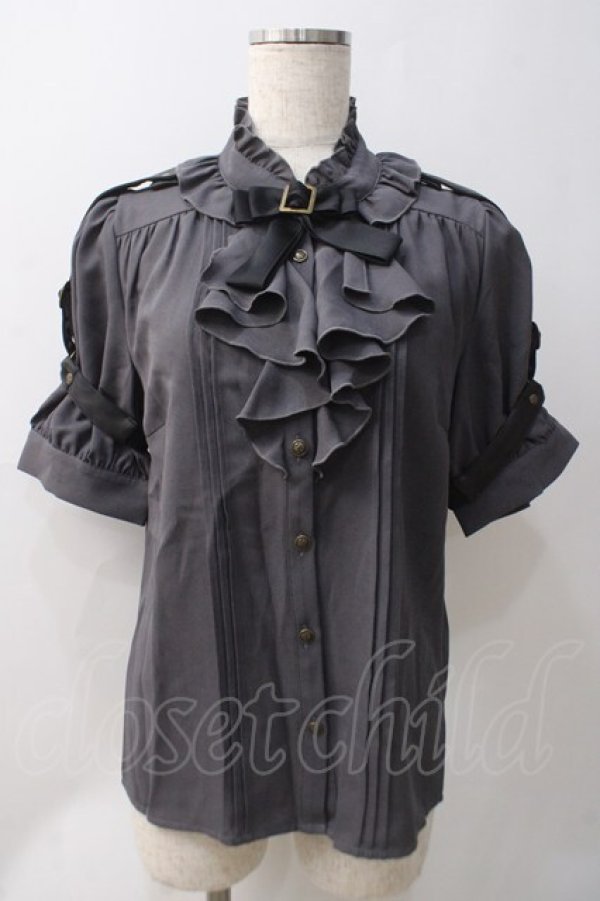 画像1: Amavel / Steampunk Gearブラウス F グレー Y-25-05-22-091-CA-BL-SZ-ZY (1)
