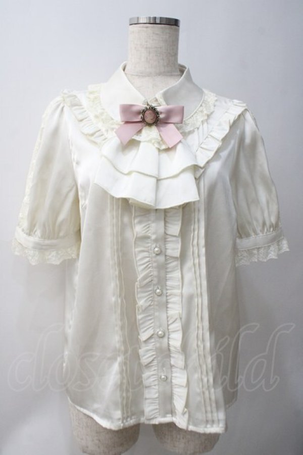 画像1: Amavel / Classical Doll レースフリルブラウス  オフ Y-25-05-22-092-CA-BL-AS-ZY (1)