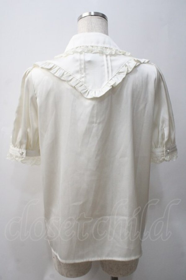 画像2: Amavel / Classical Doll レースフリルブラウス  オフ Y-25-05-22-092-CA-BL-AS-ZY (2)