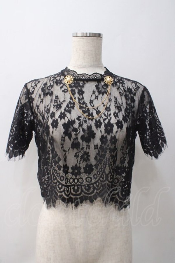 画像1: MARBLE / レーストップス  黒 Y-25-05-22-097-GO-TO-SZ-ZY (1)