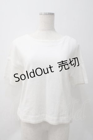 画像: Franche Lippee / バックリボンレースねこトップス M 白 Y-25-05-22-105-LO-TO-SZ-ZY
