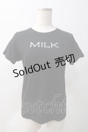 画像: MILK / TWINKLE MILK Tee  黒 Y-25-05-22-117-ML-TO-SZ-ZY