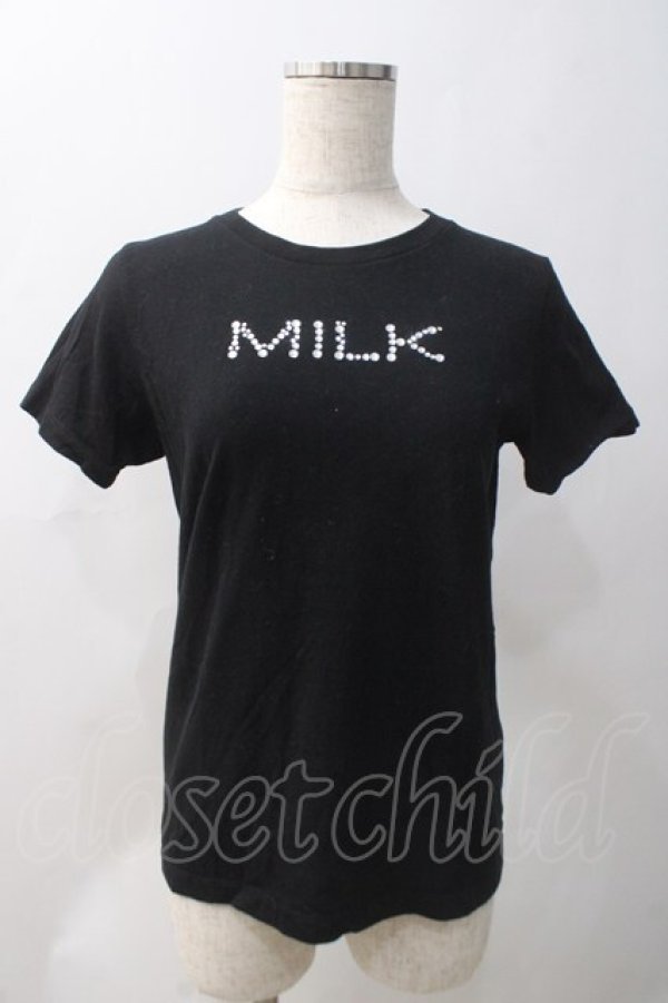 画像1: MILK / TWINKLE MILK Tee  黒 Y-25-05-22-117-ML-TO-SZ-ZY (1)