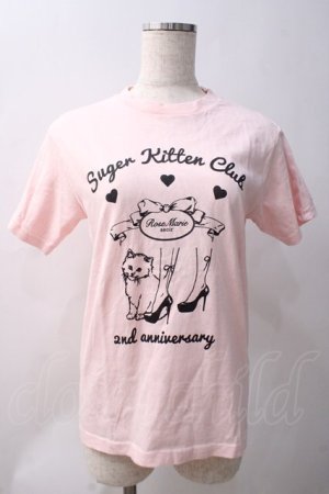 画像: Rose Marie seoir / Sugar Kitten ClubTシャツ 160 ピンク Y-25-05-22-120-EL-TO-SZ-ZY