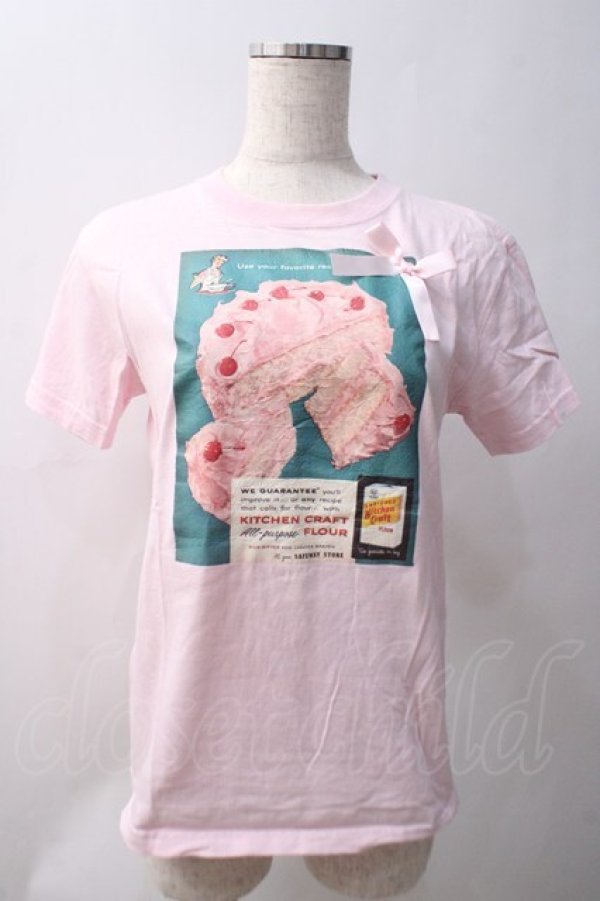 画像1: Nile Perch / ケーキptカットソー  ピンク Y-25-05-22-121-LO-TO-SZ-ZY (1)