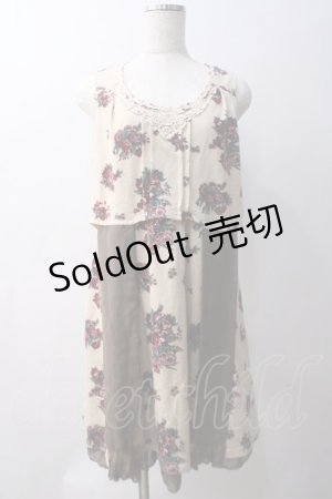 画像: axes femme / 花柄ワンピース  ベージュ Y-25-05-22-141-AX-OP-SZ-ZY