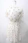 画像2: Ank Rouge / VintageRoseプリーツシフォンワンピース M アイボリー Y-25-05-22-181-CA-OP-SZ-ZY (2)