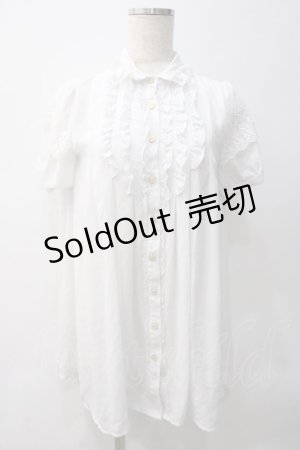 画像: axes femme / ロングシャツ  白 Y-25-05-22-018-AX-BL-SZ-ZY