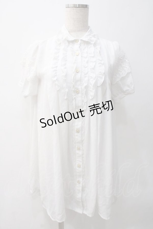 画像1: axes femme / ロングシャツ  白 Y-25-05-22-018-AX-BL-SZ-ZY (1)