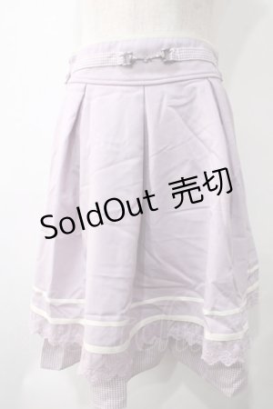 画像: axes femme POETIQUE / ビットデザインスカート M ラベンダー Y-25-05-22-203-AX-SK-SZ-ZI