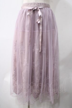 画像: axes femme / レーシーチュールスカート M アワピンク Y-25-05-22-209-AX-SK-SZ-ZY