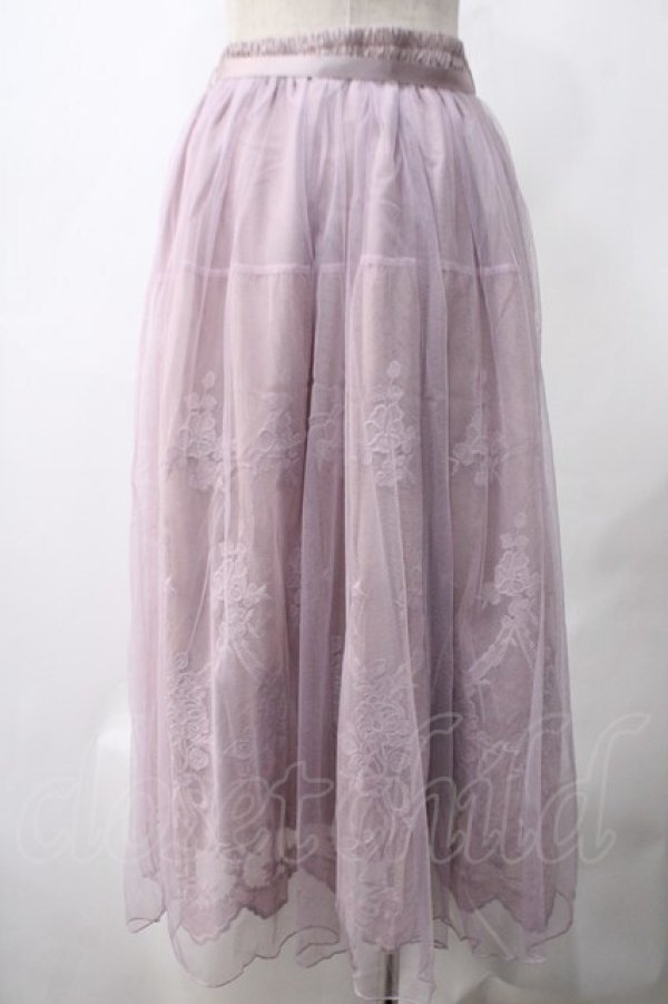 画像2: axes femme / レーシーチュールスカート M アワピンク Y-25-05-22-209-AX-SK-SZ-ZY (2)