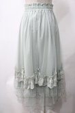 画像2: axes femme / ローズ付ドレープチュールスカート M ミント Y-25-05-22-210-AX-SK-SZ-ZY (2)